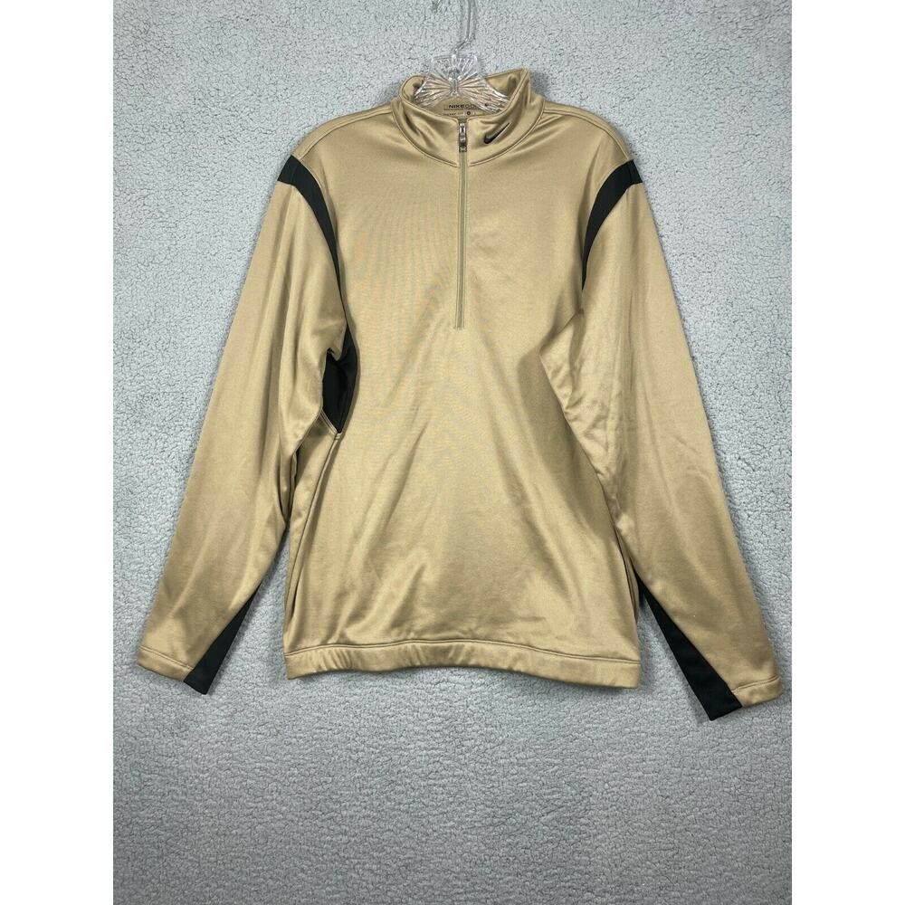 Nike Golf Therma-Fit 1/4 Zip Men’s Adult Small Black Tan